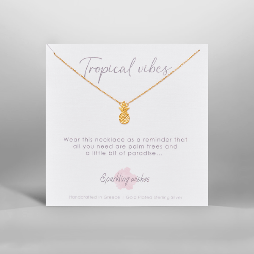Tropical Vibes Pineapple Necklace 🍍