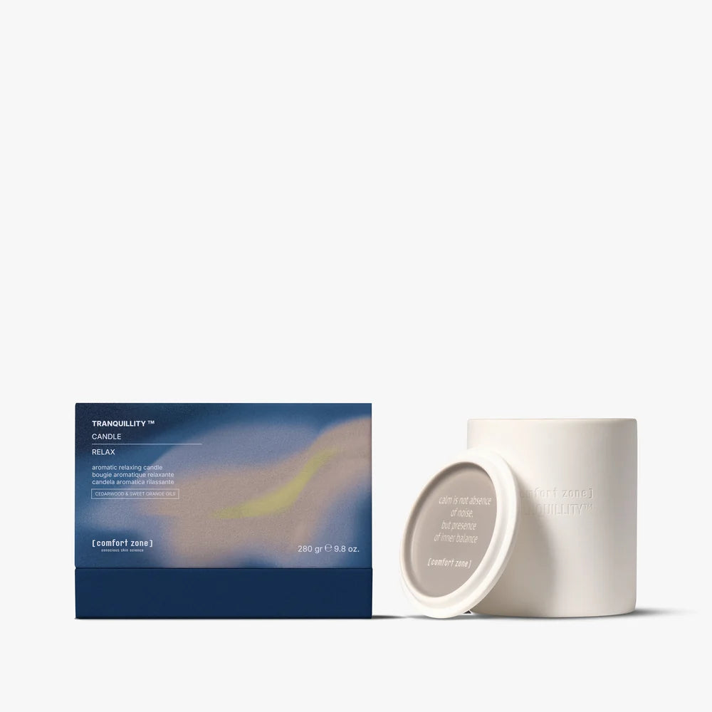 Tranquillity Candle Limited Edition – Candela Profumata con Vaso in Ceramica / Comfort Zone