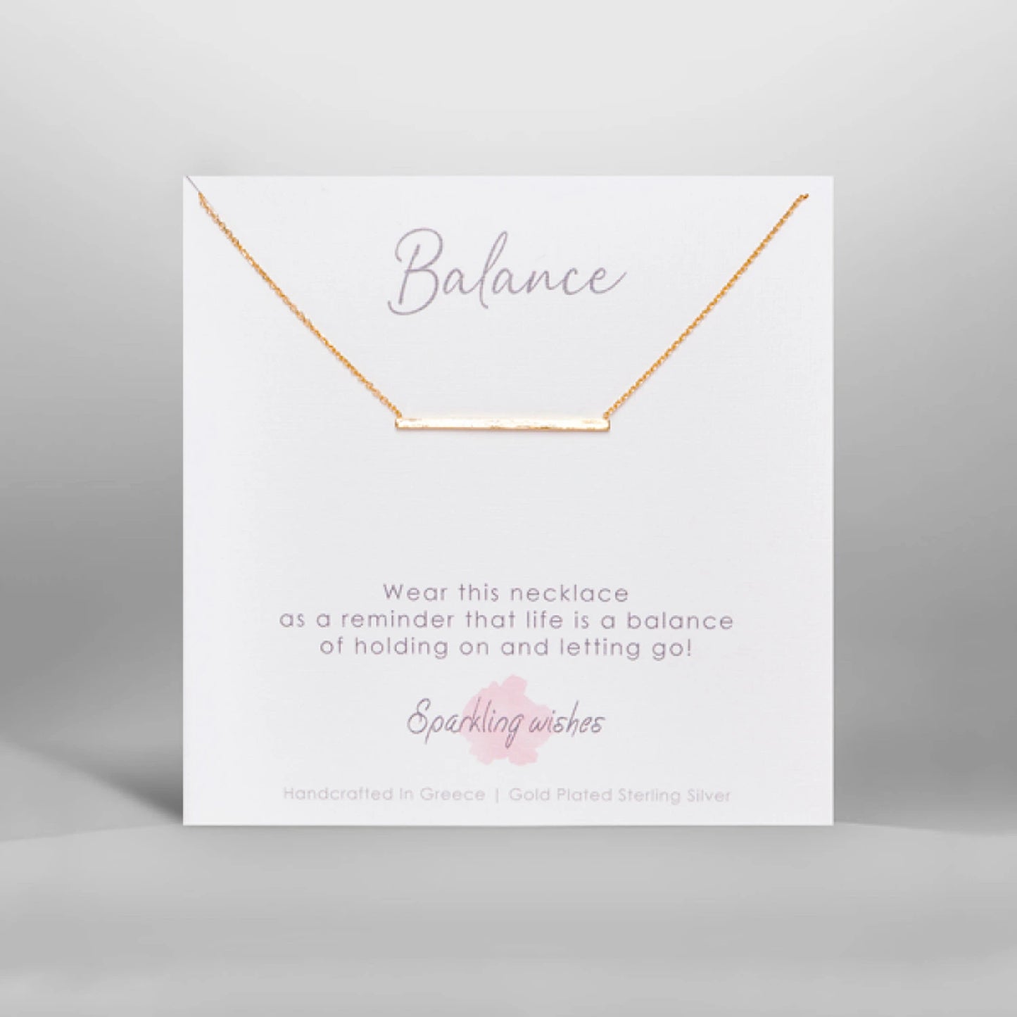 balance necklace sparkling wishes italia