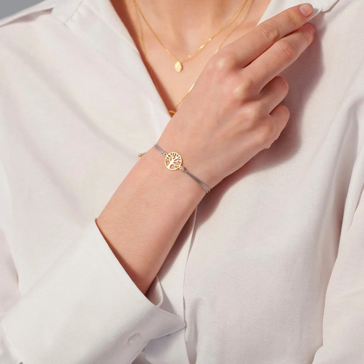 bracciale in argento a forma di albero della vita life tree
