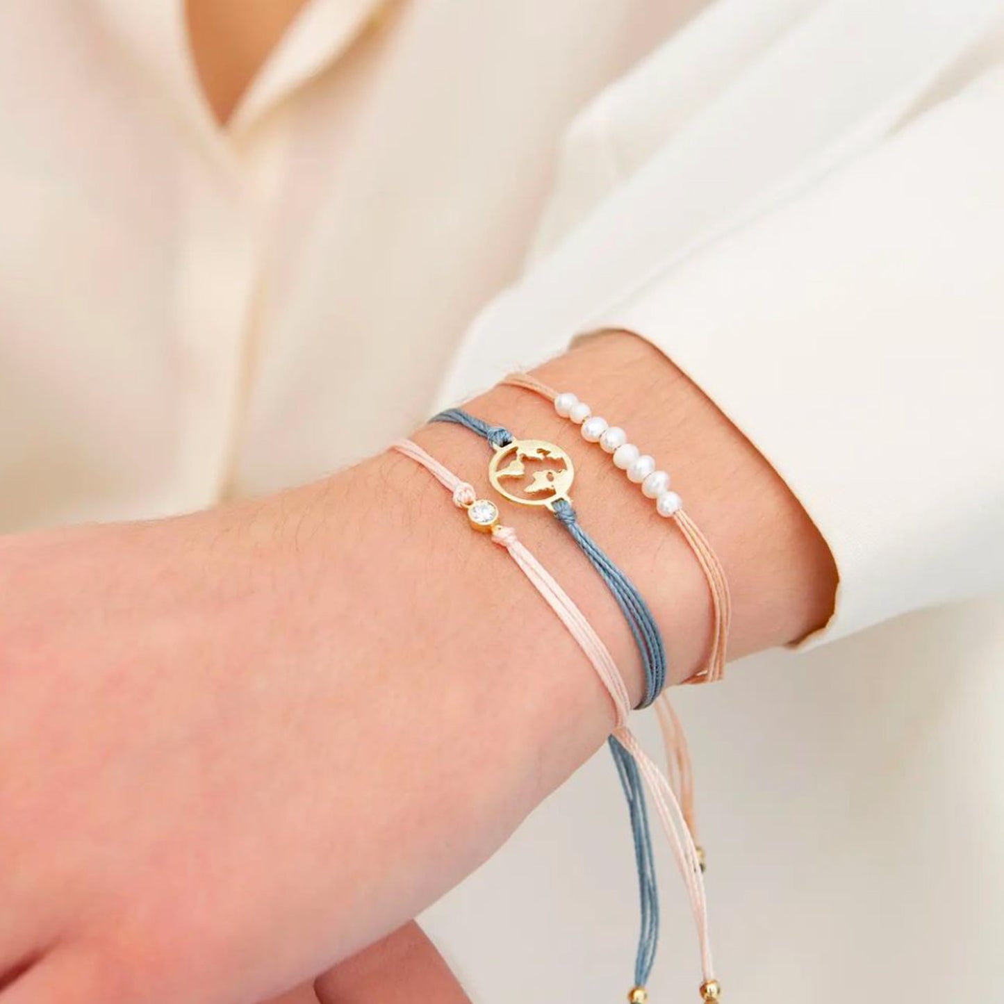 Bracciale estivo Sparkle con brillantino