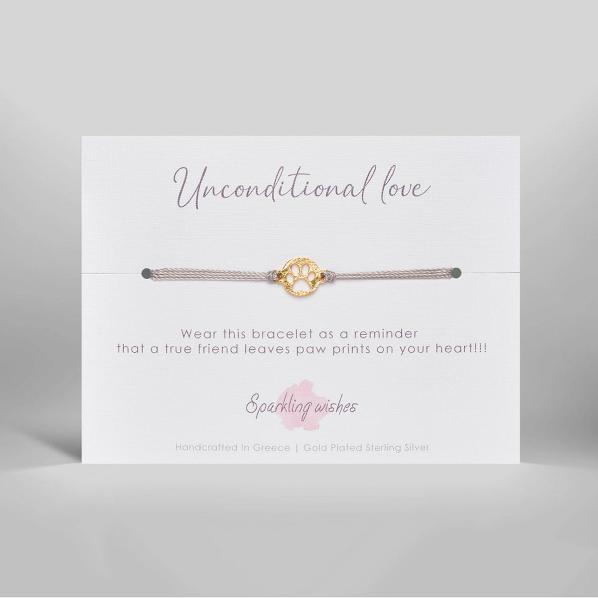 bracciale unconditional love per chi ama i gatti