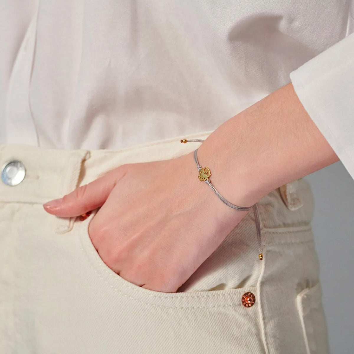 bracciale in argento a forma di gufo
