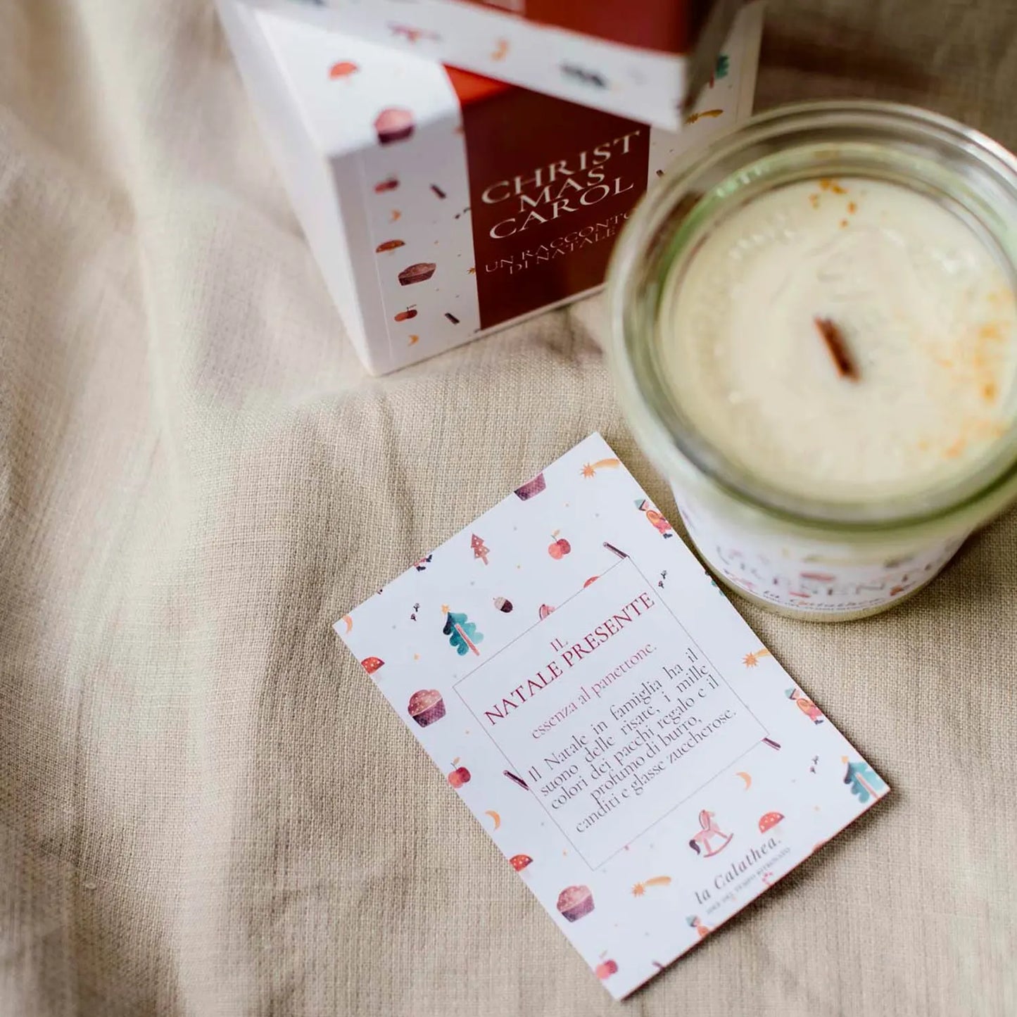 Candela Natale Presente Christmas Carol