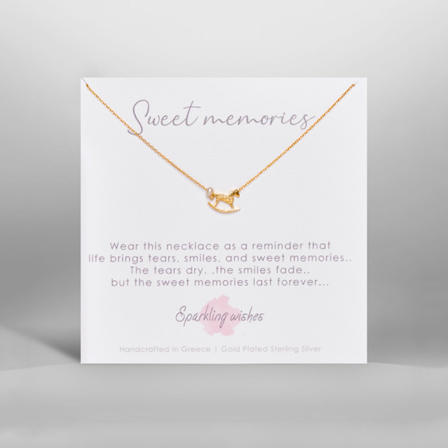 Collana Sweet Memories a forma di cavallo a dondolo