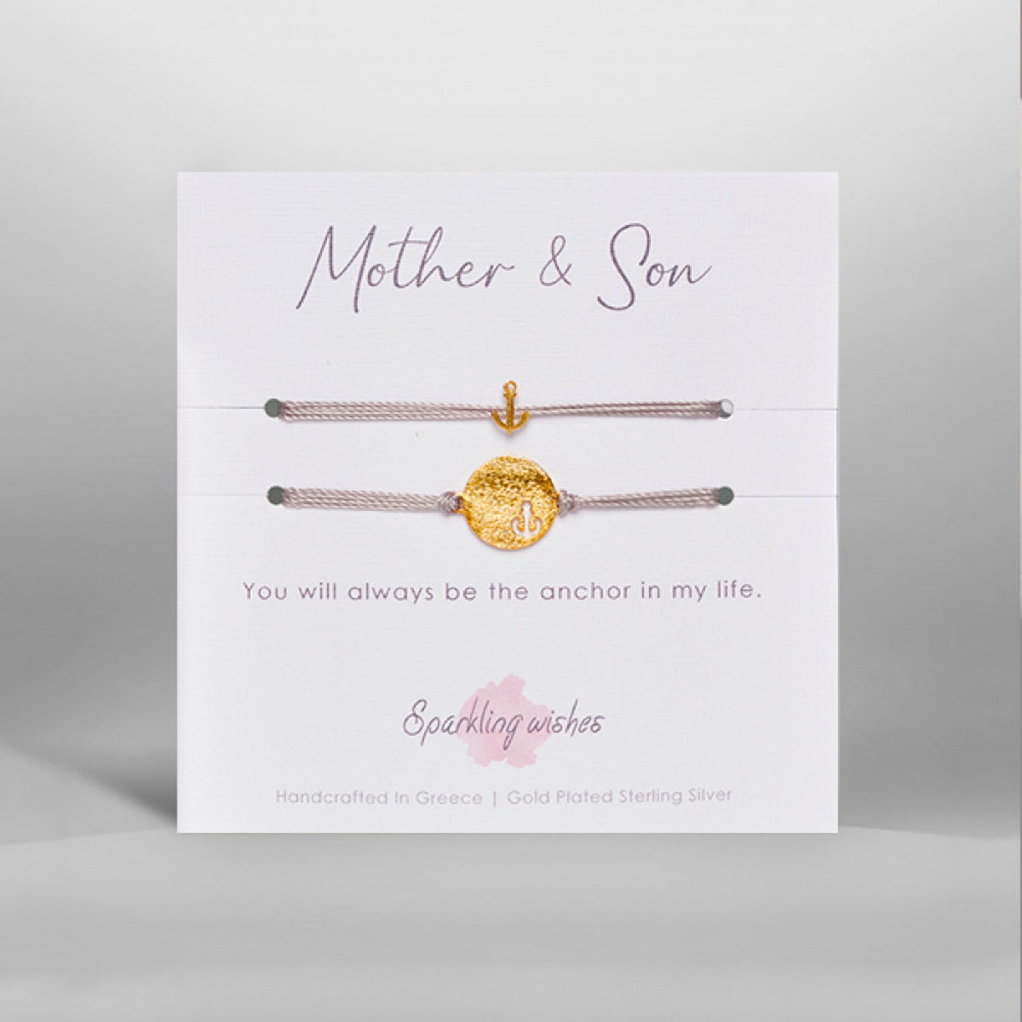 set di bracciali coordinati mamma e figlio sparkling wishes