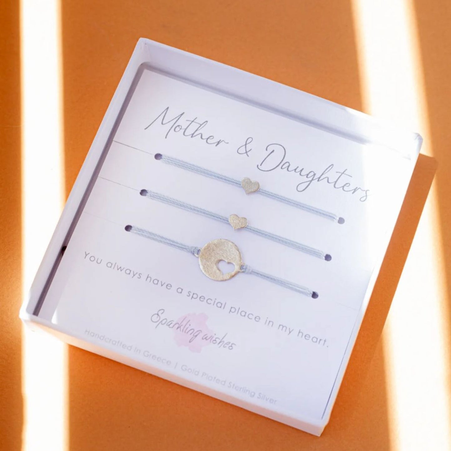 Set bracciali coordinati mamma e due figlie Sparkling Wishes