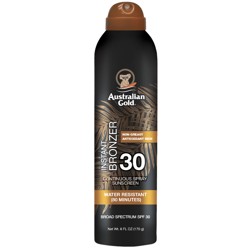 Spray Continuo Solare SPF 30 con Bronzer – Protezione Solare e Glow Immediato