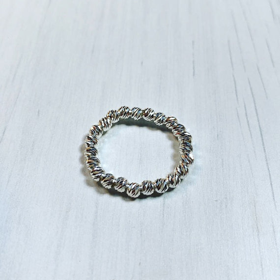 Spicchi di Mare Anello Diamantato Argento