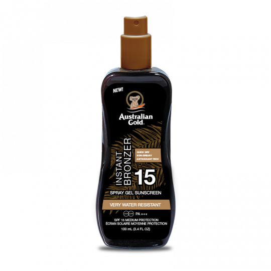 Protezione Solare Spray gel con bronzer SPF15 100ml Australian Gold
