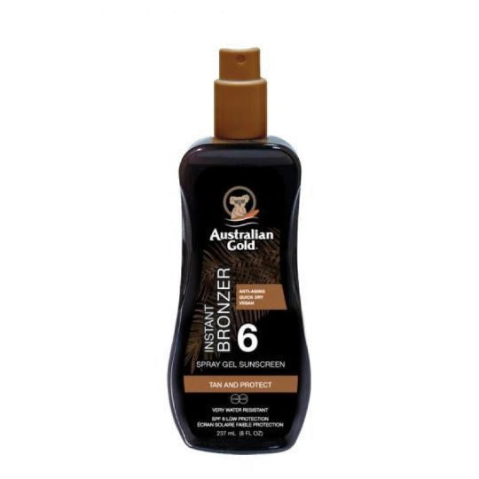 Spray Gel with Bronzer – Hydrating Sunscreen Spray with Instant Bronzing Effect - Australian Gold