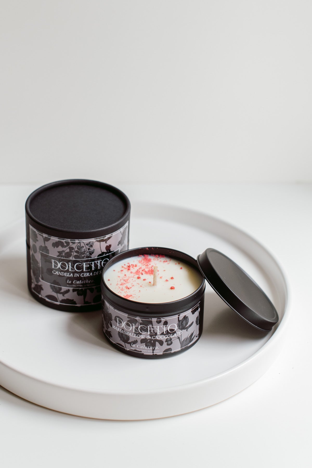 Candela “Dolcetto” | La Calathea – Profumo dolce e avvolgente in cera di soia naturale
