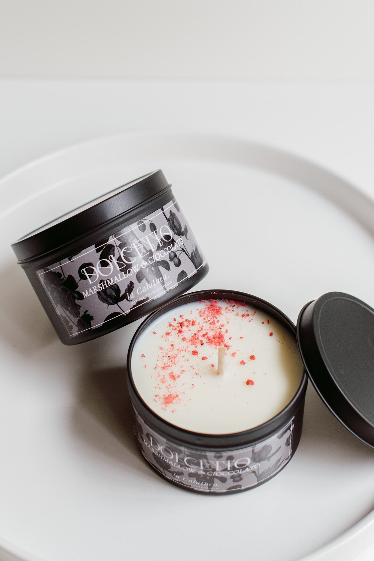 Candela “Dolcetto” | La Calathea – Profumo dolce e avvolgente in cera di soia naturale