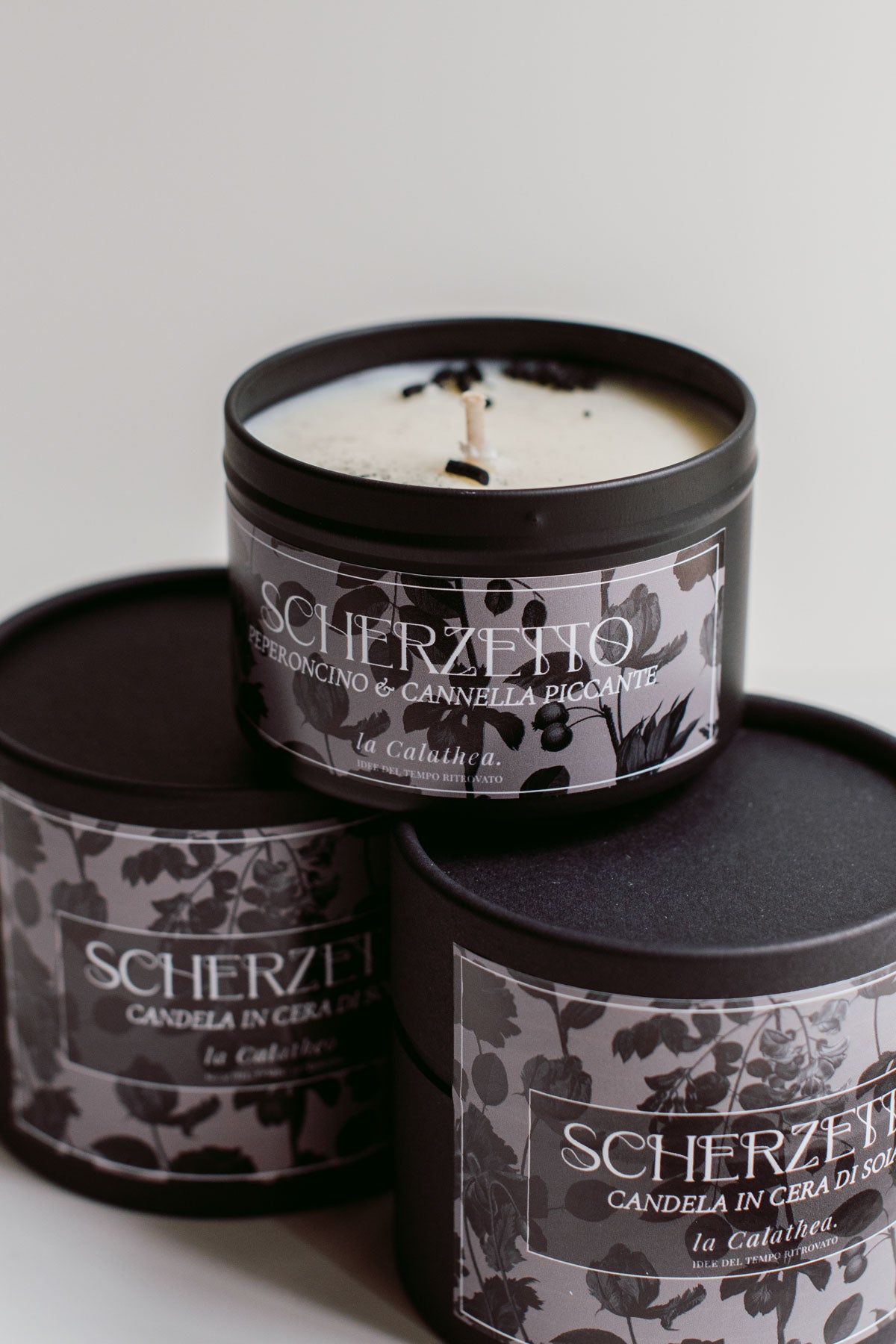 Candela “Scherzetto” | Candela in cera di soia speziata per Halloween La Calathea