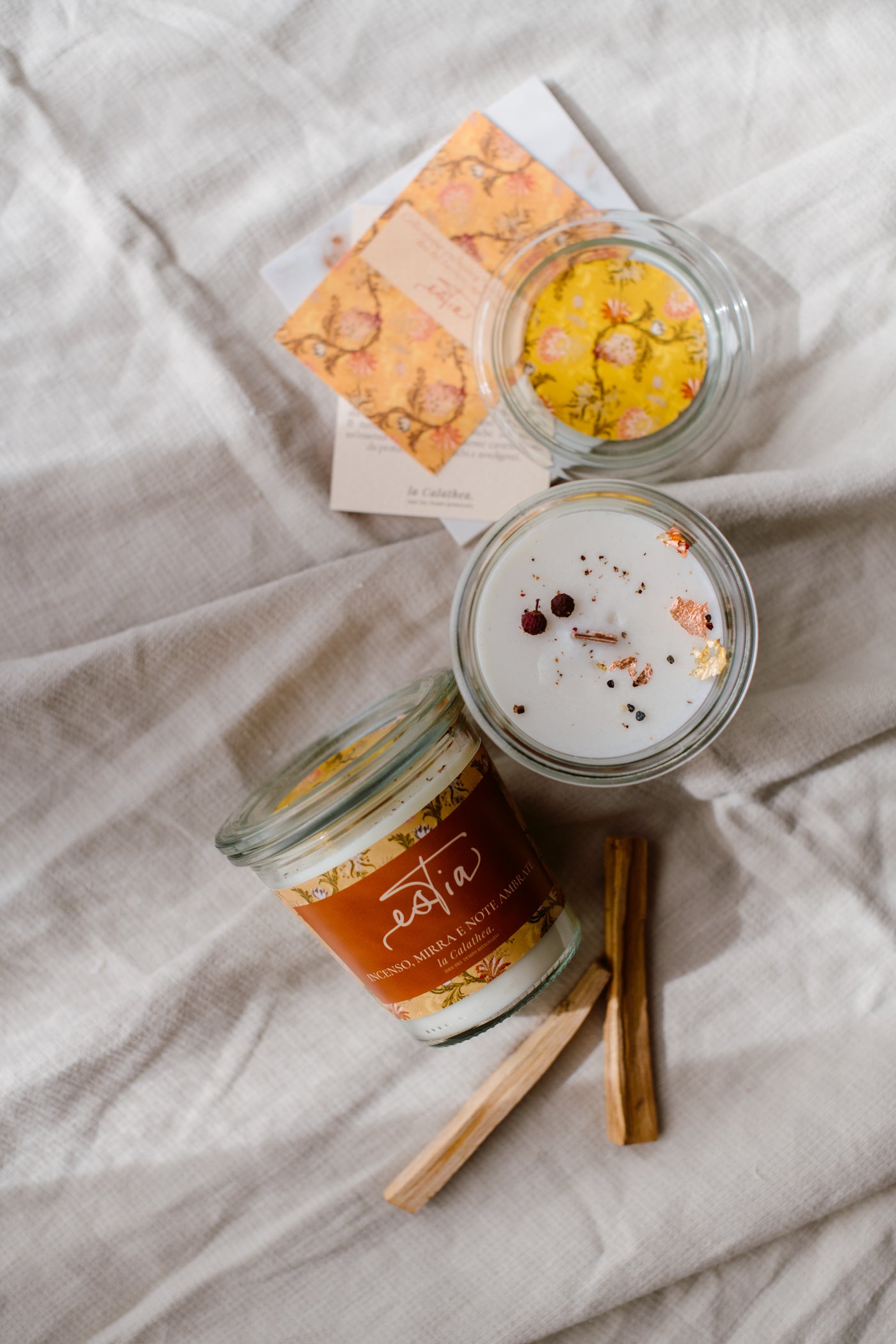 Estia – Candela profumata in cera di soia - La Calathea