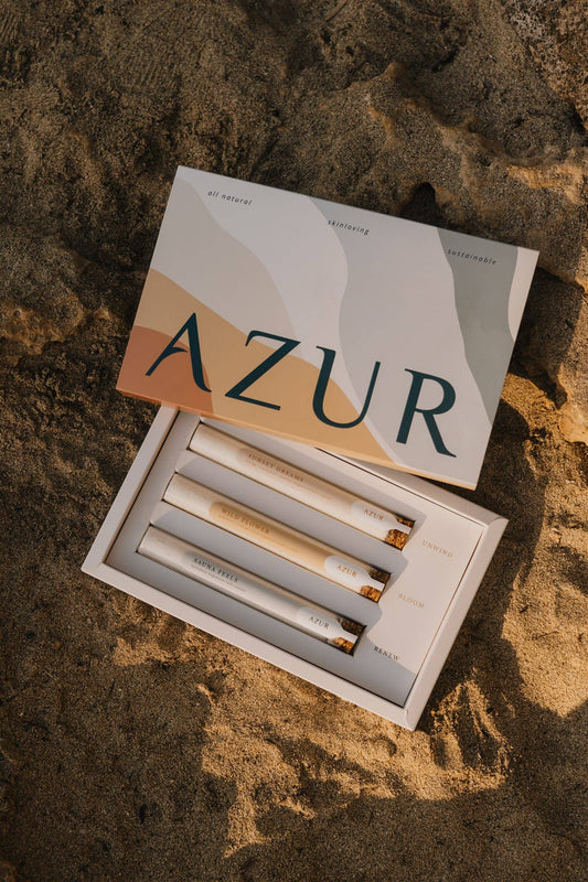 Azur Natural Bodycare Bathtime Stories Gift Set – Set Regalo Relax con 3 Sali da Bagno al Magnesio