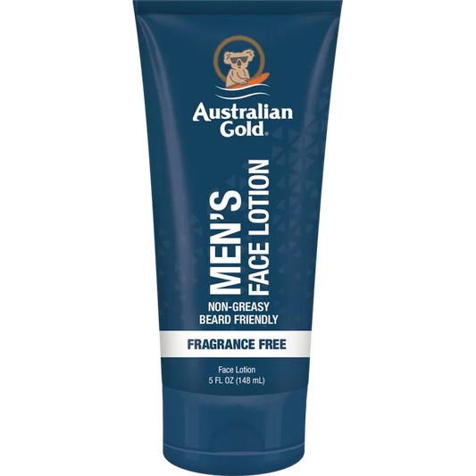 Men’s Face Lotion 148ml – Crema Viso Uomo Idratante con Acido Ialuronico, Cocco e Avocado - Australian Gold