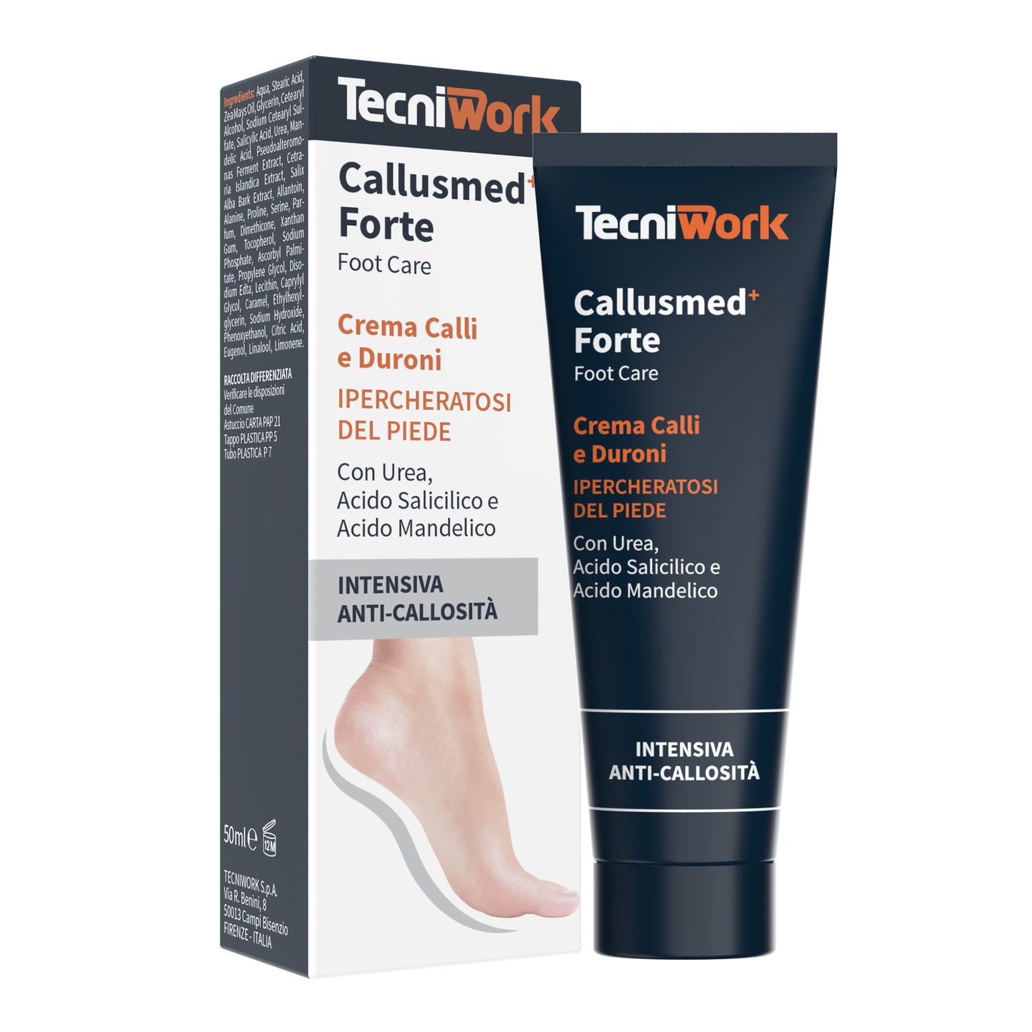 Callusmed Forte – Crema Piedi Intensiva Calli e Duroni / TecniWork