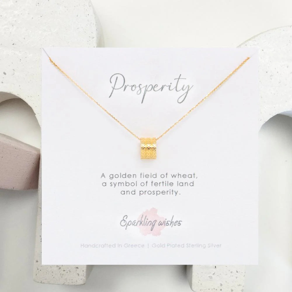 Collana Prosperity – Lascia fiorire ciò che ami 🌾| Sparkling Wishes