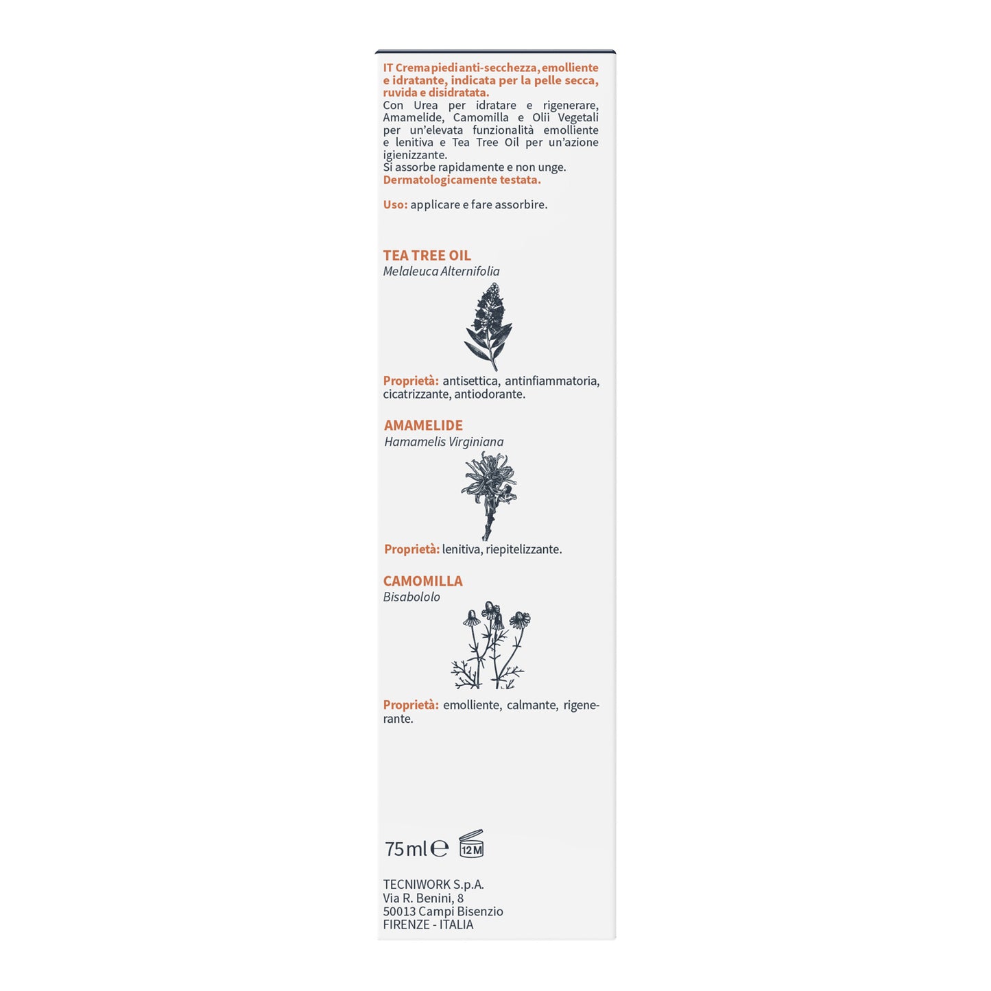 Regenerierende Fußcreme 75 ml – Tecniwork