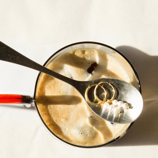 Orecchini con Perle Elegance | Artigianali in Argento placcato Oro