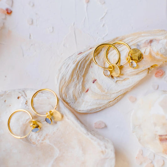 Orecchini Sparkle con zircone trasparente