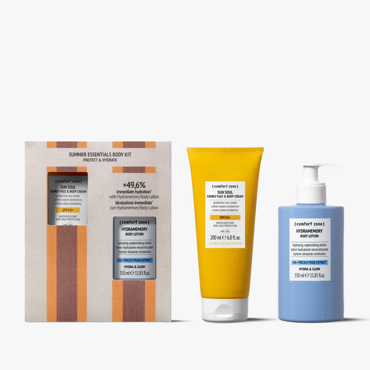 Sun Soul Summer Essentials Body Protect & Hydrate Kit – Duo Solare Corpo + Doposole Idratante per Pelle Protetta e Morbida - Comfort Zone