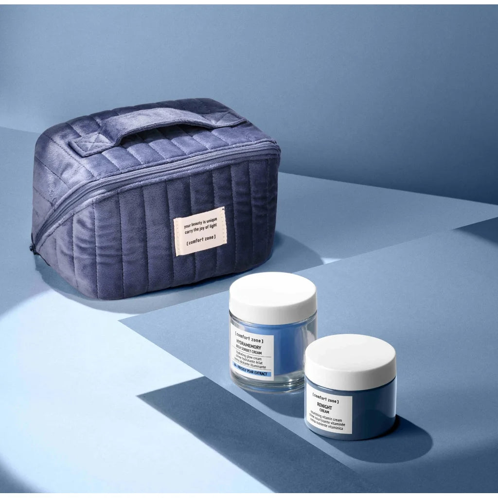 The Renewing Beauty Ritual Comfort Zone con Hydramemory Rich Sorbet Cream e Renight Cream