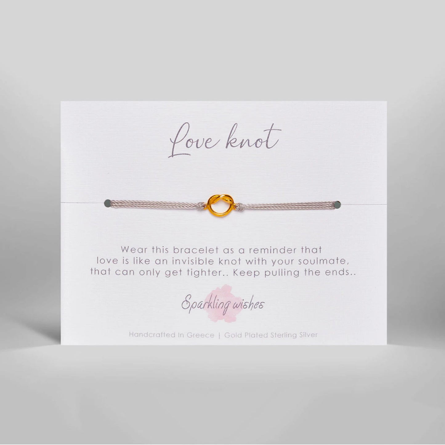 bracciale argento love knot idee regalo san valentino