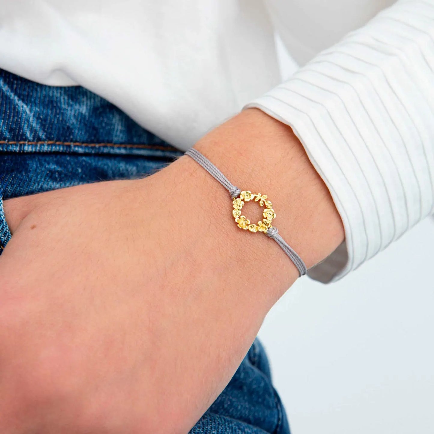 bracciale corona di fiori spring sparkling wishes