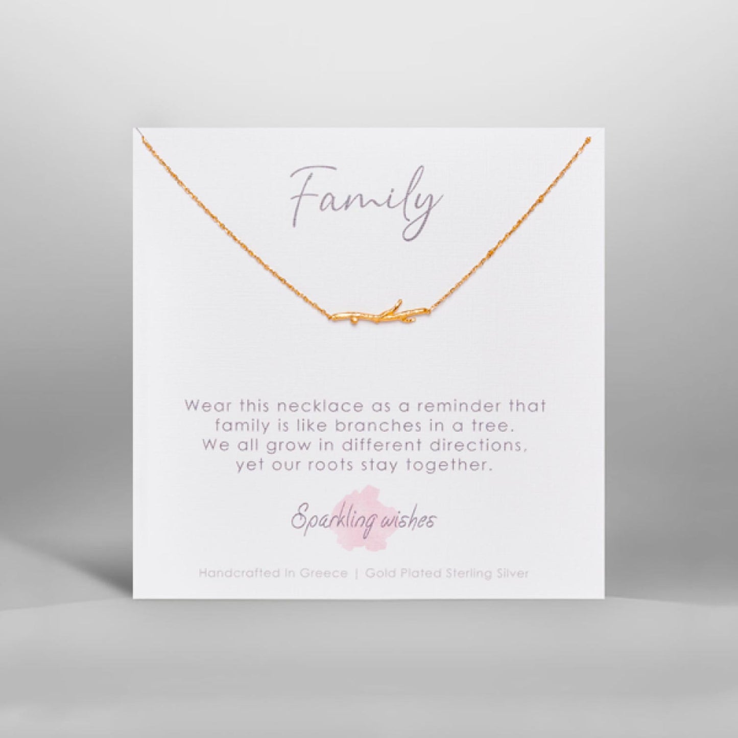 collana family a forma di rametto sparkling wishes