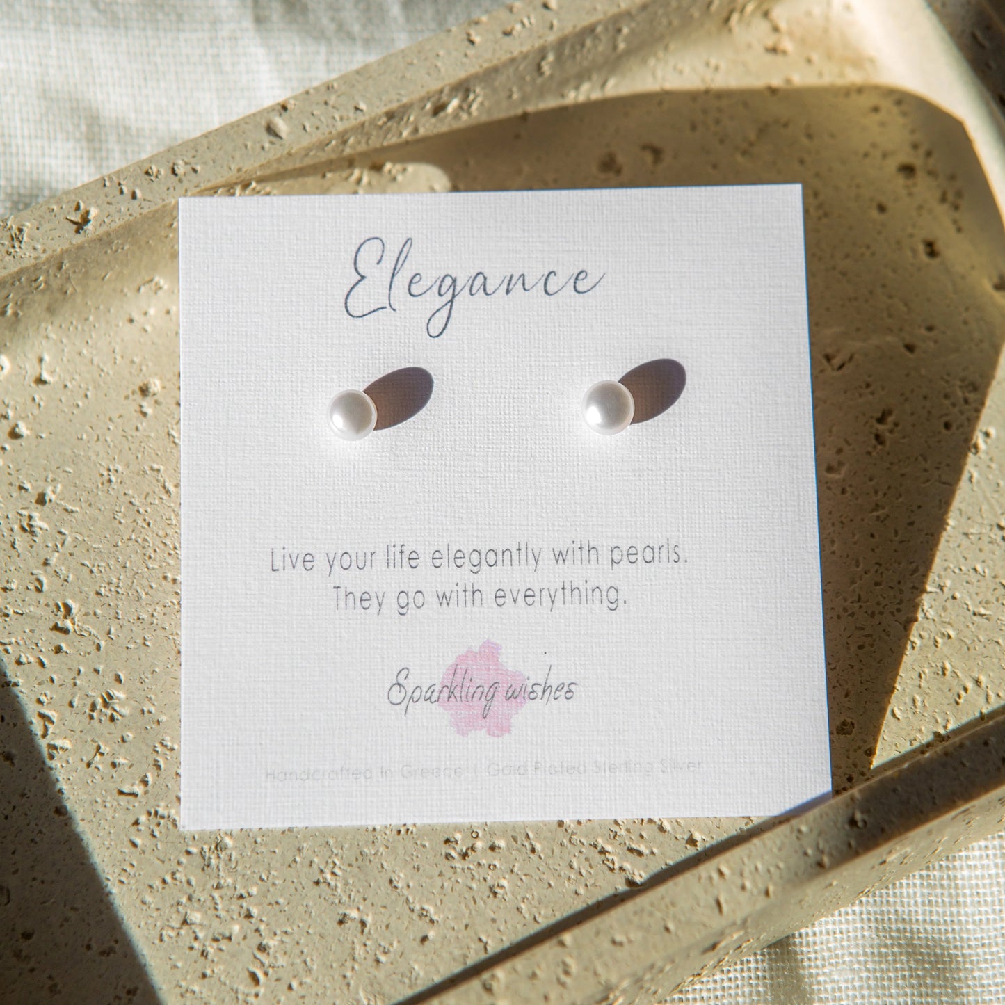 Ohrringe Eleganz mit Perle 🦪