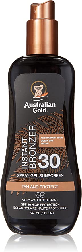 Protezione Solare Spray Gels con effetto bronze 237ml Australian Gold
